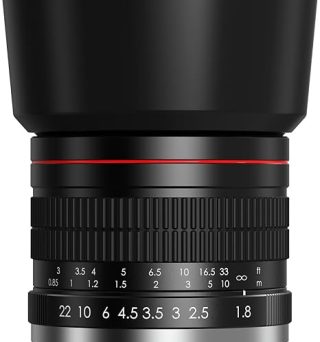 EF 85mm f1.8 Portrait Lens - MF for Canon EOS Rebel T8i/T7i/T7/T6i/T5/T3i/T3/T2i/XSi/XS/SL3/SL2/T100/90D/80D/70D/50D/5D Mark IV/6D II/7D II/1D X III II-Manual Focus DSLR Cameras Lenses(EF/EF-S Mount)